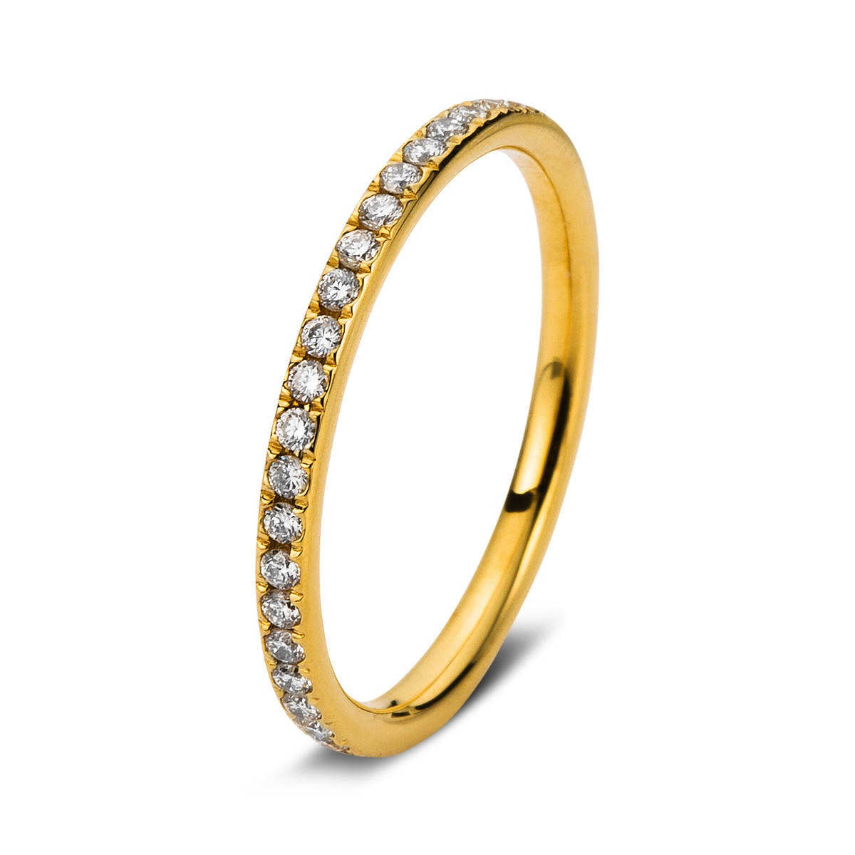1C374G Memoire Gelbgold 18kt 0,37 Diamantringe mit 43 Diamanten - 1C374 – Bild 1
