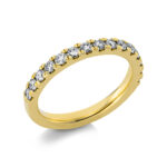Memoire Gelbgold 18kt 0,59 Diamantringe mit 15 Diamanten - 1CH11
