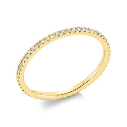 Memoire Gelbgold 18kt 0,19 Diamantringe mit 55 Diamanten - 1CH17