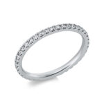 Memoire Platin 95kt 0,50 Diamantringe mit 40 Diamanten - 1CH20