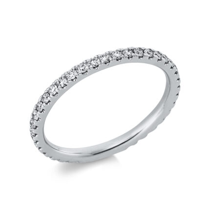 Memoire Weißgold 18kt 0,95 Diamantringe mit 39 Diamanten - 1CH20