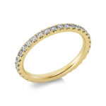 Memoire Gelbgold 18kt 0,70 Diamantringe mit 34 Diamanten - 1CH22