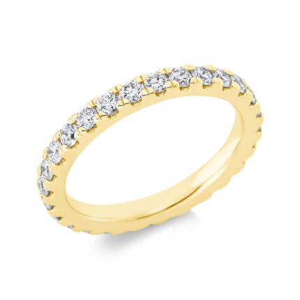 Memoire Gelbgold 18kt 1,29 Diamantringe mit 28 Diamanten - 1CH27