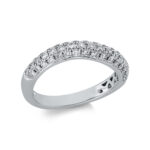 Mehrfachsteinbesatz Weißgold 18kt 0,74 Diamantringe mit 49 Diamanten - 1CT71
