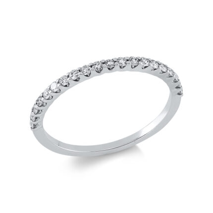 Memoire Weißgold 18kt 0,26 Diamantringe mit 20 Diamanten - 1DU21