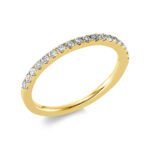 Memoire Gelbgold 18kt 0,28 Diamantringe mit 18 Diamanten - 1EA60