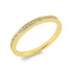 Memoire Gelbgold 18kt 0,09 Diamantringe mit 23 Diamanten - 1ES94