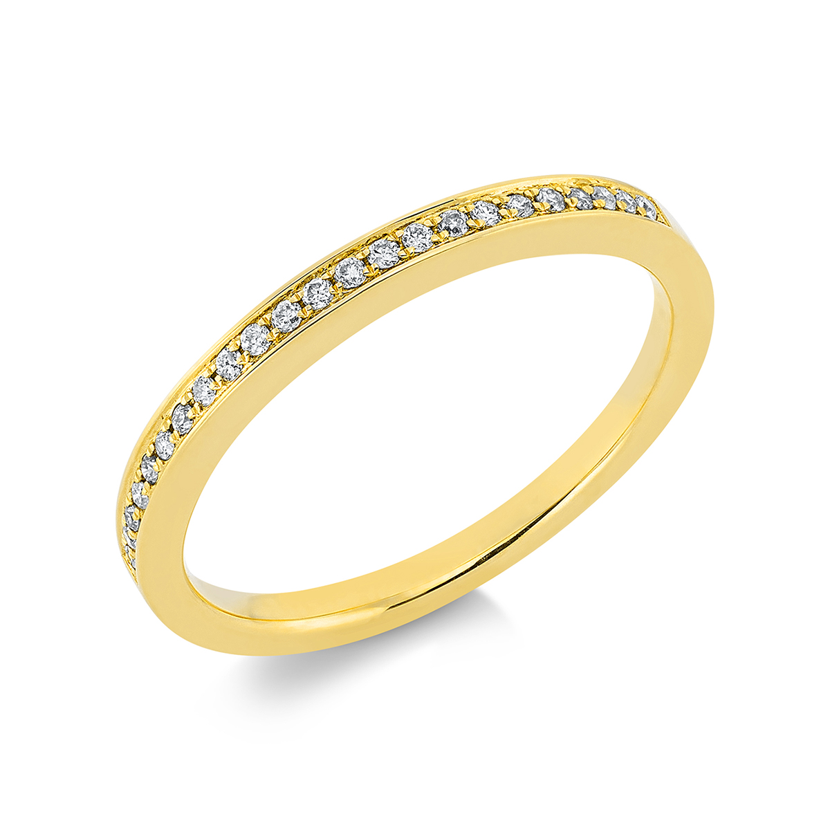 1ES94G Memoire Gelbgold 18kt 0,09 Diamantringe mit 23 Diamanten - 1ES94 – Bild 1
