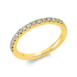 Memoire Gelbgold 18kt 0,29 Diamantringe mit 16 Diamanten - 1GL63