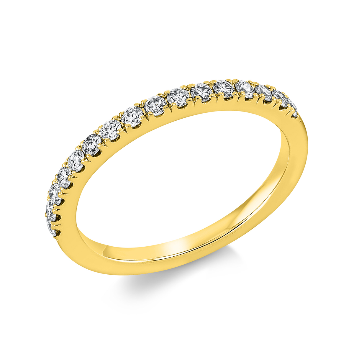 1GL63G Memoire Gelbgold 18kt 0,29 Diamantringe mit 16 Diamanten - 1GL63 – Bild 1