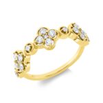 Memoire Gelbgold 18kt 0,51 Diamantringe mit 19 Diamanten - 1IC74