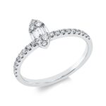 Baguette Weißgold 18kt 0,31 Diamantringe mit 27 Diamanten - 1IJ95
