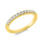 Memoire Gelbgold 18kt 0,30 Diamantringe mit 12 Diamanten - 1IN30