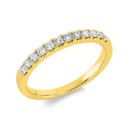 Memoire Gelbgold 18kt 0,30 Diamantringe mit 12 Diamanten - 1IN30