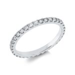 Memoire Weißgold 18kt 0,64 Diamantringe mit 34 Diamanten - 1IW60