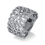 Mehrfachsteinbesatz Weißgold 18kt 1,07 Diamantringe mit 186 Diamanten - 1P157