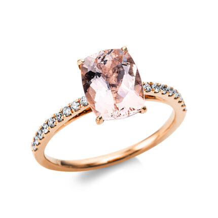 Farbstein Rosegold 18kt 0,15 Diamantringe Farbstein 2,01 ct - 1Z554