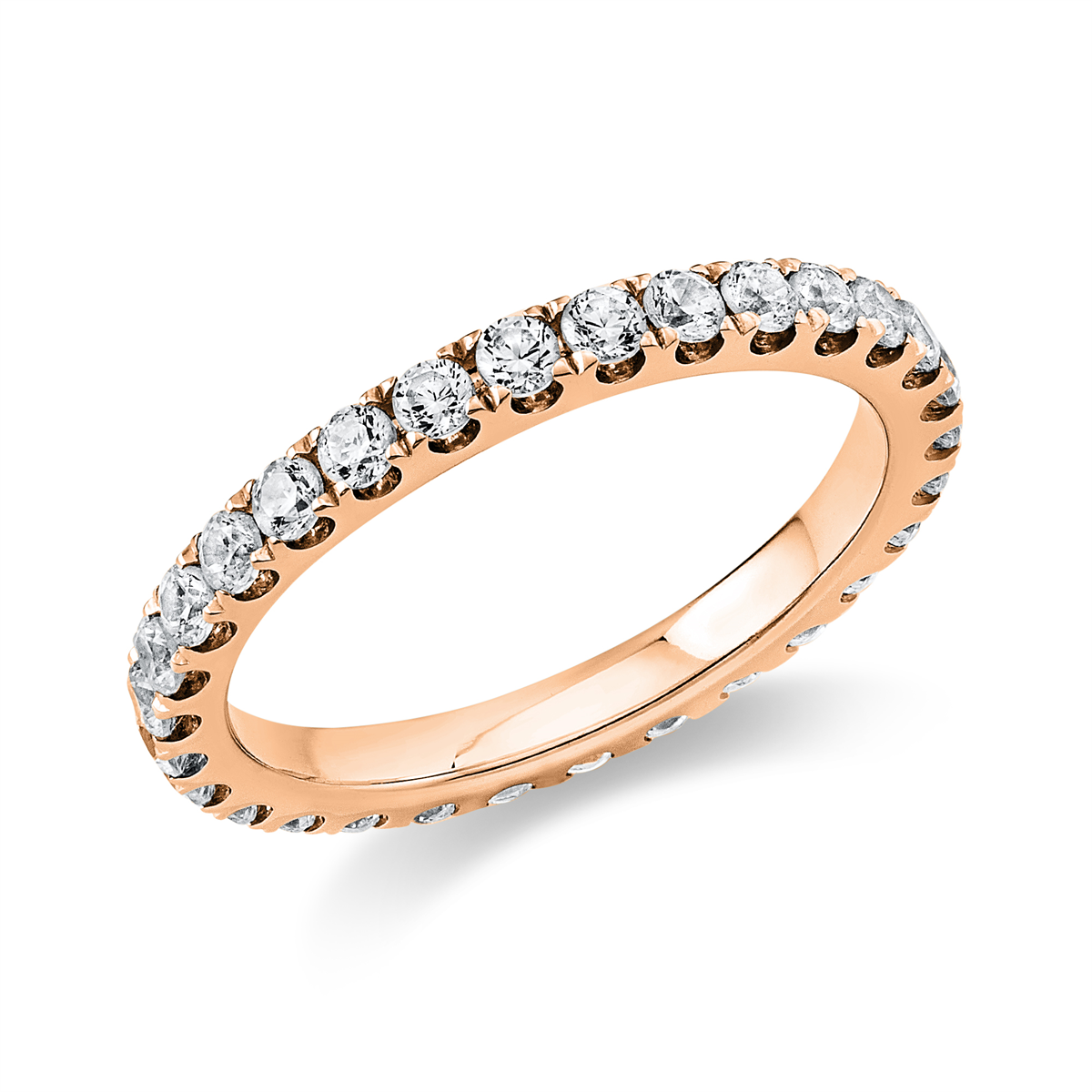 1A912R Memoire Rosegold 18kt 0,95 Diamantringe mit 30 Diamanten - 1A912 – Bild 1