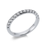 Memoire Weißgold 18kt 0,49 Diamantringe mit 14 Diamanten - 1AA53
