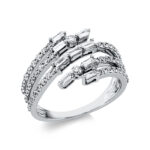 Baguette Weißgold 18kt 0,88 Diamantringe mit 29 Diamanten - 1AH32