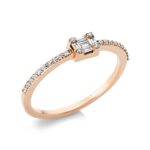 Baguette Rosegold 18kt 0,17 Diamantringe mit 29 Diamanten - 1AH60