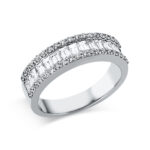 Baguette Platin 95kt 1,21 Diamantringe mit 53 Diamanten - 1AH80