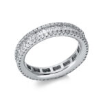 Baguette Weißgold 18kt 1,67 Diamantringe mit 155 Diamanten - 1AS43