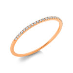 Memoire Rosegold 18kt 0,08 Diamantringe mit 27 Diamanten - 1BO64