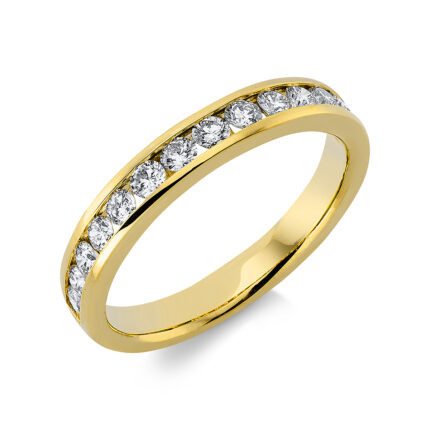 Memoire Gelbgold 18kt 0,50 Diamantringe mit 14 Diamanten - 1BX27