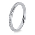 Memoire Weißgold 18kt 0,32 Diamantringe mit 17 Diamanten - 1C378