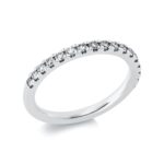 Memoire Platin 95kt 0,39 Diamantringe mit 17 Diamanten - 1CH09