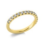 Memoire Gelbgold 18kt 0,50 Diamantringe mit 15 Diamanten - 1CH10