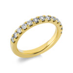 Memoire Gelbgold 18kt 0,77 Diamantringe mit 13 Diamanten - 1CH12