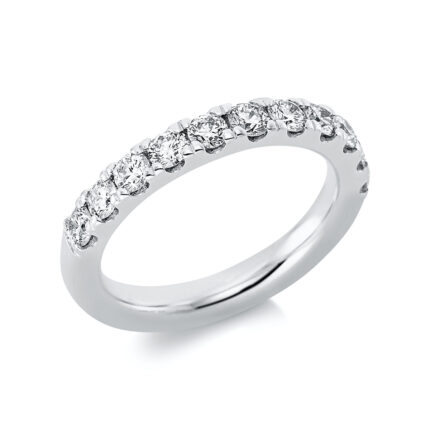 Memoire Weißgold 18kt 1,06 Diamantringe mit 11 Diamanten - 1CH15