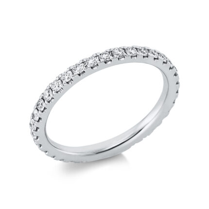 Memoire Weißgold 18kt 0,72 Diamantringe mit 34 Diamanten - 1CH22