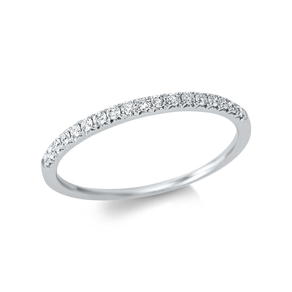 1CI81W Memoire Weißgold 18kt 0,16 Diamantringe mit 18 Diamanten - 1CI81 – Bild 1