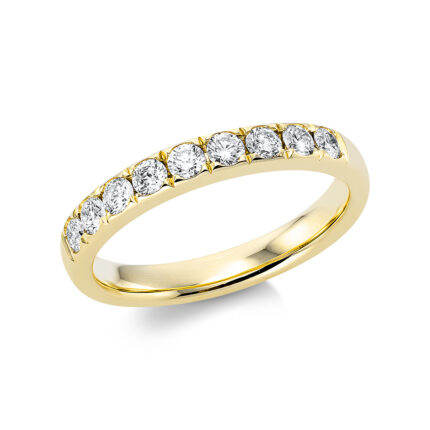 Memoire Gelbgold 18kt 0,50 Diamantringe mit 9 Diamanten - 1CM26