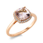 Farbstein Rosegold 18kt 0,10 Diamantringe Farbstein 1,25 ct - 1CP05