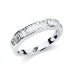 Memoire Weißgold 18kt 0,66 Diamantringe mit 20 Diamanten - 1B453