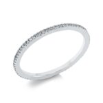 Memoire Weißgold 18kt 0,16 Diamantringe mit 66 Diamanten - 1FI69