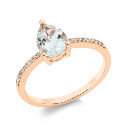 Farbstein Rosegold 18kt 0,07 Diamantringe Farbstein 1,03 ct - 1FQ38