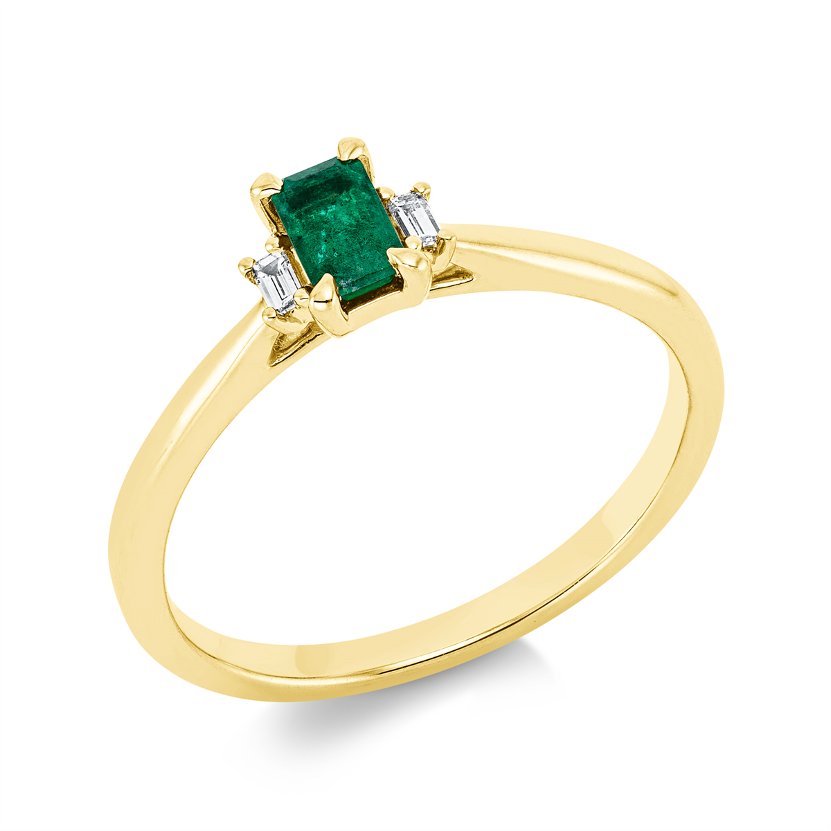 1FQ41G Farbstein Gelbgold 18kt 0,05 Diamantringe Farbstein 0,29 ct - 1FQ41 – Bild 1