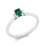 Farbstein Weißgold 18kt 0,05 Diamantringe Farbstein 0,27 ct - 1FQ41