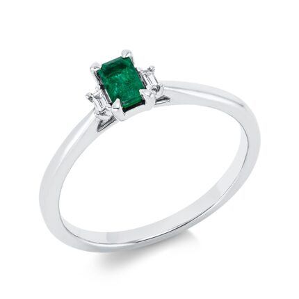 Farbstein Weißgold 18kt 0,05 Diamantringe Farbstein 0,27 ct - 1FQ41