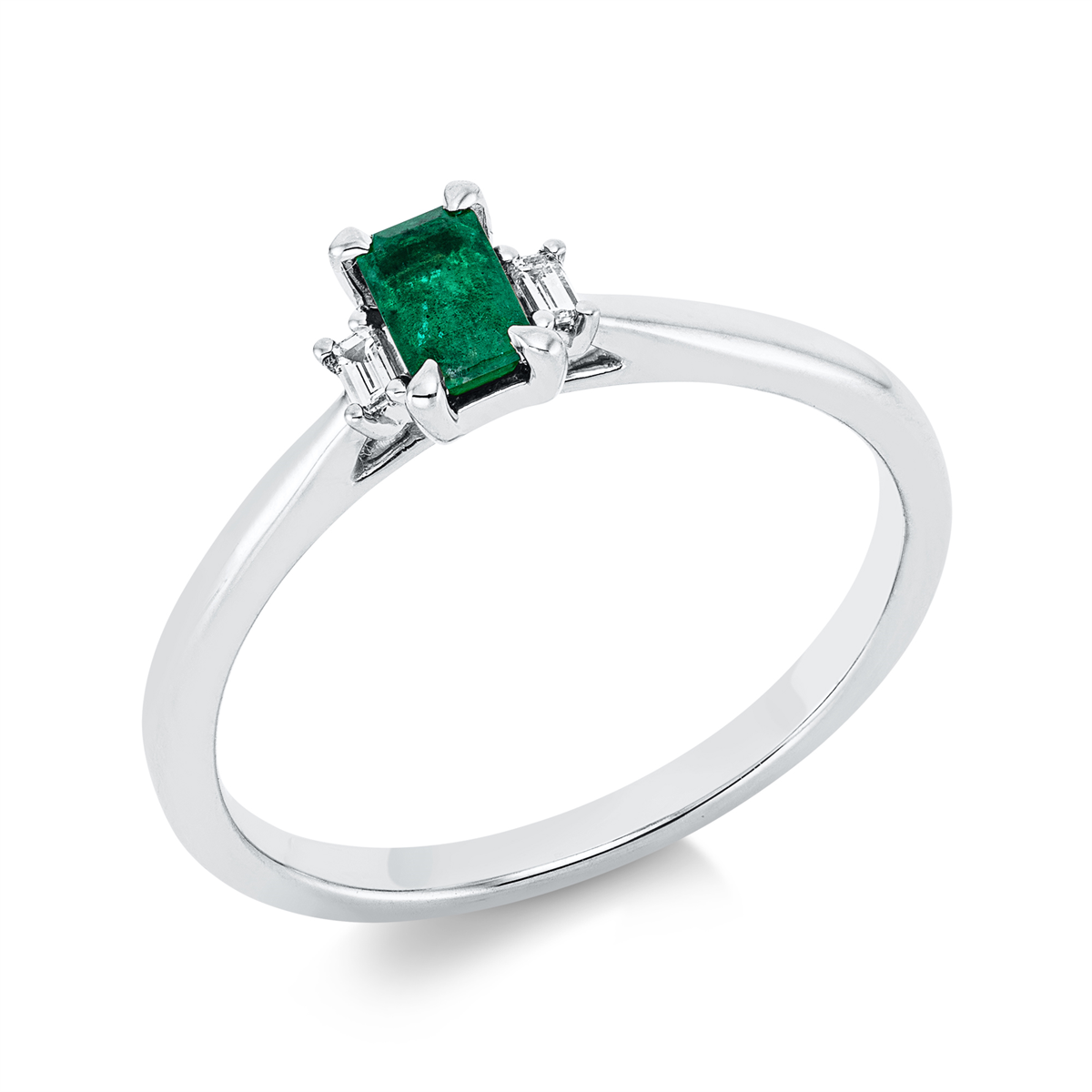 1FQ41W Farbstein Weißgold 18kt 0,05 Diamantringe Farbstein 0,27 ct - 1FQ41 – Bild 1