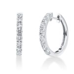 Creolen Weißgold 18kt 0,76 Diamantschmuck mit 16 Diamanten - 2C788