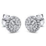 Ohrstecker Weißgold 18kt 0,68 Diamantschmuck mit 54 Diamanten - 2L290