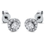 Ohrstecker 4er-Krappe Weißgold 18kt 0,76 Diamantschmuck mit 26 Diamanten - 2L762