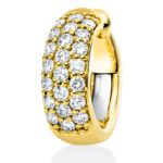 Ohrschmuck Gelbgold / Weißgold 18kt 0,38 Diamantschmuck mit 22 Diamanten - 2M096