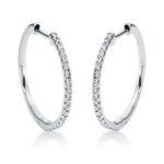 Creolen Weißgold 18kt 0,17 Diamantschmuck mit 38 Diamanten - 2M143